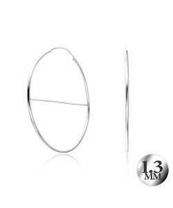 Silver Hoop Earring HO-1518